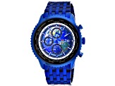 Seapro Men's Meridian World Timer GMT Blue Dial, Blue Stainless Steel Watch