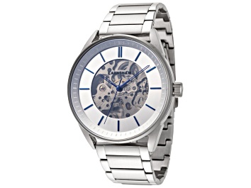 Picture of Thomas Earnshaw Men's Bayshore Skeleton 42mm Automatic Stainless Steel Watch