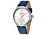 Glam Rock Women's Slim Vintage Glam 40mm Quartz Blue Leather Strap Watch