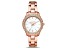 Michael Kors Women's Liliane White Dial, Rose Stainless Steel Watch