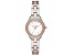 Michael Kors Women's Liliane White Dial, Rose Stainless Steel Watch