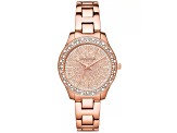 Michael Kors Women's Liliane Rose Dial, Rose Stainless Steel Watch