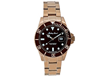 Picture of Mathey Tissot Men's Classic Brown Bezel Rose Stainless Steel Watch