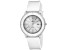 Oceanaut Women's Satin White Dial, White Silicone Watch