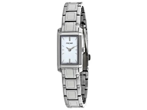 Pulsar Women's Classic White Dial Stainless Steel Watch