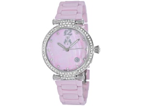Jivago Women's Bijoux Pink Dial, Pink Ceramic Watch