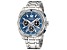 Nautica Tin Can Bay Men's 44mm Quartz Stainless Steel Watch, Blue Dial