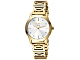 Ferre Milano Women's Classic White Dial Yellow Stainless Steel Watch