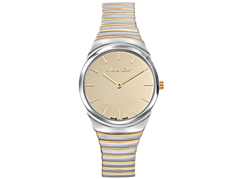 Mathey Tissot Women's Classic Yellow Dial Two-tone Stainless Steel Watch