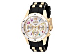 Invicta Angel 40mm White Dial Silicone Stainless Steel Band Quartz Watch