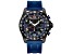 Seapro Men's Gallantry Black Dial, Blue Rubber Strap Watch
