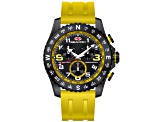 Seapro Men's Gallantry Black Dial, Yellow Rubber Strap Watch