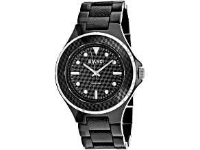 Roberto Bianci Women's Casaria Black Dial, Black Ceramic Watch, 40mm