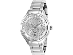 Invicta Angel 38mm Silver Dial Stainless Steel Band Quartz Watch