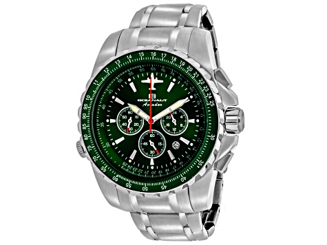 Oceanaut Men's Aviador Pilot Green Dial, Stainless Steel Watch