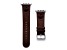 Gametime NHL Edmonton Oilers Brown Leather Apple Watch Band (42/44mm S/M). Watch not included.