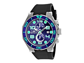 Invicta Pro Diver 50mm Blue  Dial Silicone Band Quartz Watch