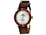 Seapro Men's Revival White Dial, Brown Leather Strap Watch