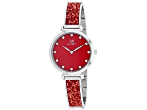Roberto Bianci Women's Billare Red Dial, Stainless Steel Watch