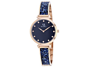 Roberto Bianci Women's Billare Blue Dial, Rose Stainless Steel Watch