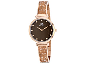 Roberto Bianci Women's Billare Brown Dial, Rose Stainless Steel Watch