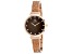 Roberto Bianci Women's Billare Brown Dial, Rose Stainless Steel Watch