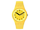 Swatch Women's Pride Yellow Dial, Yellow Silicone Watch