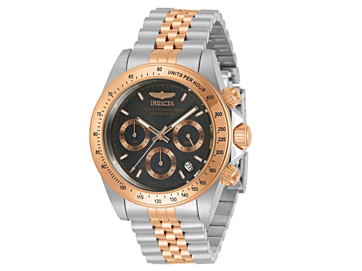 Invicta Speedway 39.5mm Rose Bezel Two-tone Stainless Steel Quartz