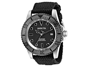 Invicta Pro Diver 44mm Gray Dial Black Polyester Automatic Watch