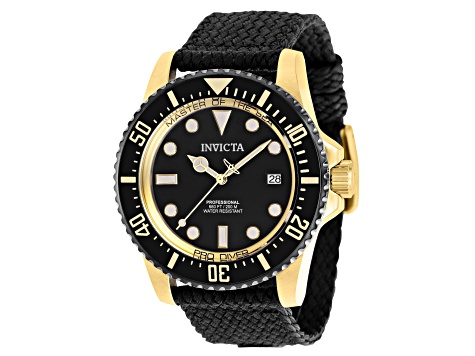 Invicta Pro Diver 44mm Black Polyester Automatic Watch