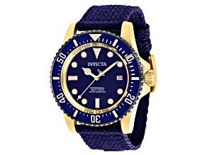 Invicta Pro Diver 44mm Navy Polyester Automatic Watch