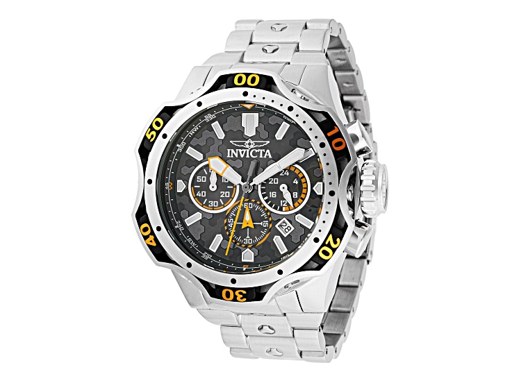 Invicta Venom Combat 52.5mm Gunmetal Dial Stainless Steel Bracelet