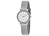 Skagen Women's Ancher White Dial Stainless Steel Mesh Band Watch