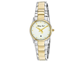 Mathey Tissot Women's Classic White Dial, Two-tone Yellow Stainless Steel Watch