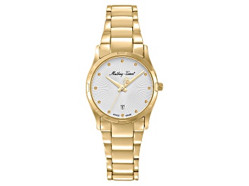 Picture of Mathey Tissot Women's Classic White Dial, Yellow Stainless Steel Watch