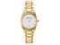 Mathey Tissot Women's Classic White Dial, Yellow Stainless Steel Watch