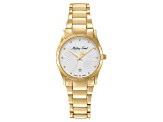 Mathey Tissot Women's Classic White Dial, Yellow Stainless Steel Watch