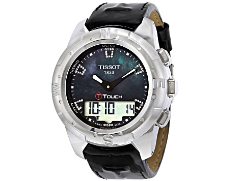Tissot Women's T-Touch II Black Leather Strap Watch