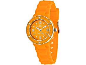 Oceanaut Women's Acqua Star Orange Dial, Orange Silicone Watch