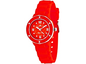 Oceanaut Women's Acqua Star Red Dial, Red Silicone Watch