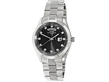 Picture of Oniss Men's Admiral Black Dial, Stainless Steel Bracelet Watch