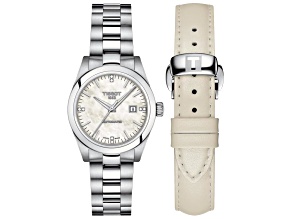 Tissot Women's T-My 29.3mm Automatic Stainless Steel Watch, White Dial