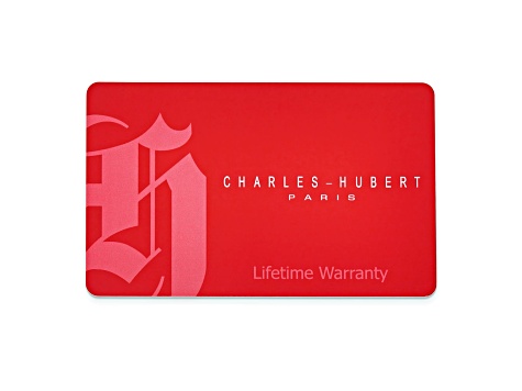 Ladies Charles Hubert Blue IP-plated Stainless Off-White 