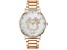 Coach Women's Perry Metallic Silver Dial, Rose Stainless Steel Watch