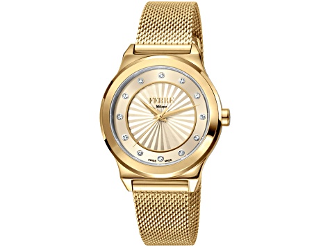 Ferre Milano Women's Classic Yellow Stainless Steel Watch