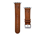 Gametime Tampa Bay Buccaneers Leather Band fits Apple Watch (38/40mm M/L Tan). Watch not included.