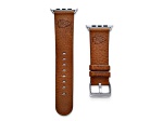 Gametime Kansas City Chiefs Leather Band fits Apple Watch (38/40mm M/L Tan). Watch not included.