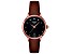 Tissot Women's Odaci-T 33.17mm Quartz Watch, Brown Leather Strap