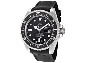 Solar Aqua Men's Deep Bay 45mm Black  Dial Automatic Watch, Black Dial and Bezel