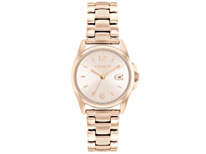 Coach Women's Greyson Rose Dial, Rose Stainless Steel Watch